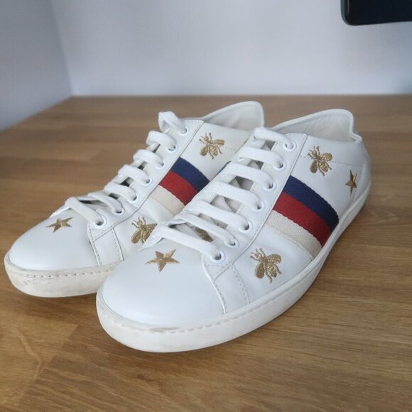 Gucci Ace Web Bees and Stars Sneakers Size 36.5 / US 6.5 - Picture 13 of 13